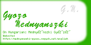 gyozo mednyanszki business card